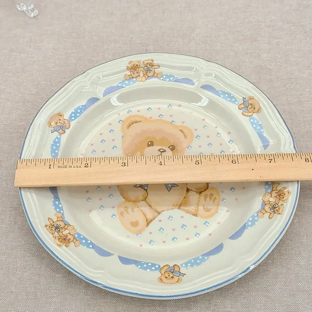 Tienshan Theodore Country Bear Stoneware Dinnerware Set – 5 piece Place Setting